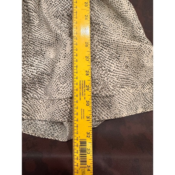 Rails Snake Print V Neck Smocked Waist Mini Dress Womens Size M Long Sleeve - Picture 9 of 9